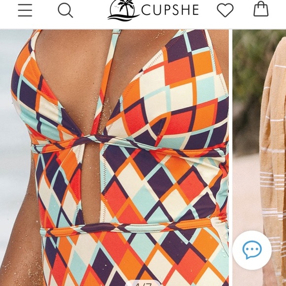 New Vintage Style one piece bathing suit Size Large - Picture 2 of 7